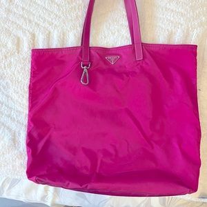 Prada Hot Pink Tote Bag